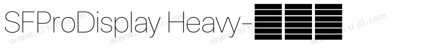 SFProDisplay Heavy字体转换